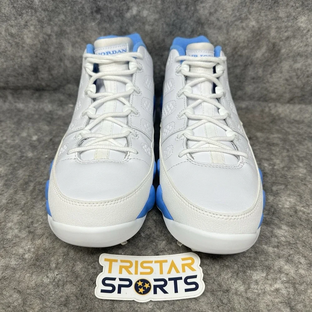 Nike Air Jordan 9 Low Golf Shoes Mens Size 10.5 White University Blue FJ5934-101